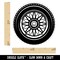 Detailed Realistic Tire Wheel Car Vehicle Rubber Stamp for Stamping Crafting Planners